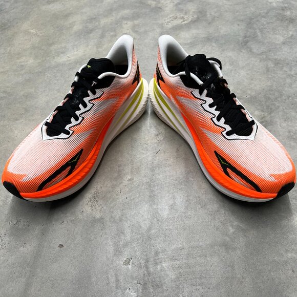 Hoka Mach X 3 Men\'s Running Shoes White Orange Black 1168720/WNG - New main image 5